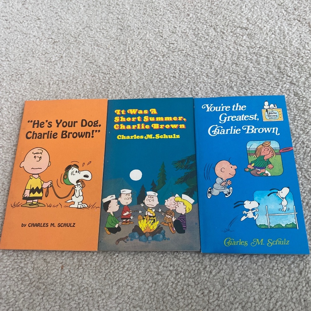 Peanuts Gang Library -3 paperback books